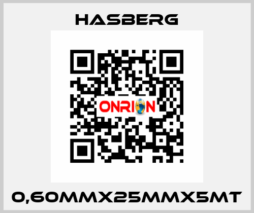 0,60MMX25MMX5MT Hasberg