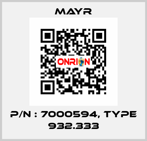 P/N : 7000594, Type 932.333 Mayr
