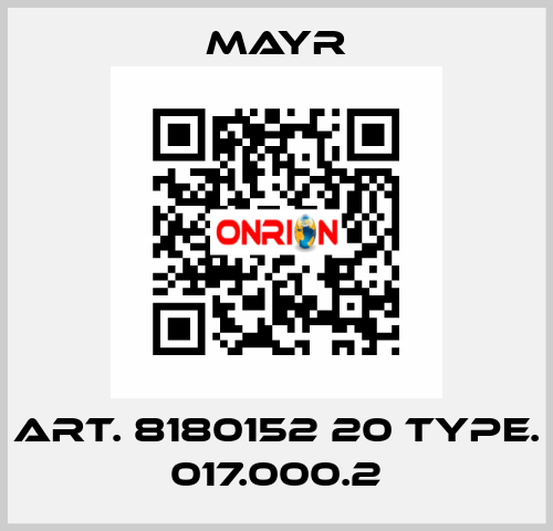 Art. 8180152 20 Type. 017.000.2 Mayr