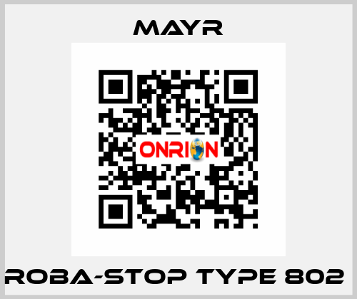 ROBA-stop Type 802  Mayr