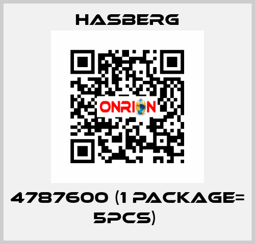 4787600 (1 Package= 5pcs)  Hasberg