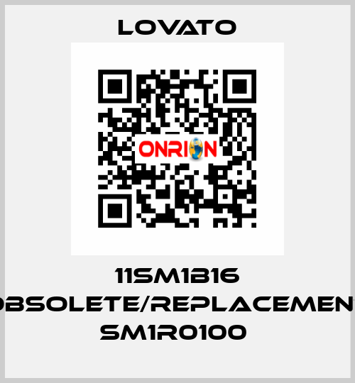 11SM1B16 obsolete/replacement SM1R0100  Lovato