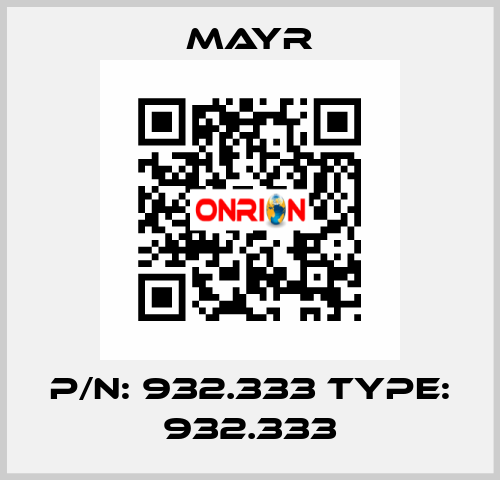 P/N: 932.333 Type: 932.333 Mayr