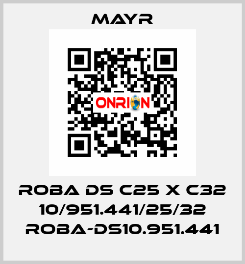 ROBA DS C25 X C32 10/951.441/25/32 ROBA-DS10.951.441 Mayr