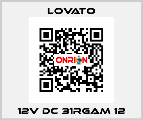 12V DC 31RGAM 12 Lovato