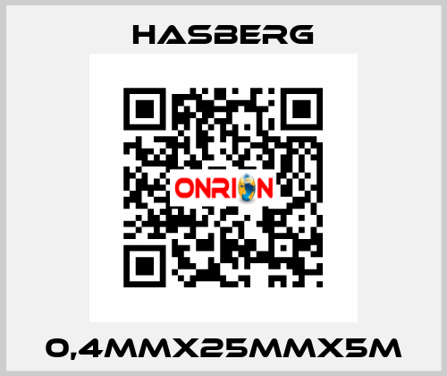 0,4MMx25MMx5M Hasberg
