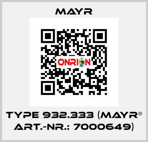 Type 932.333 (mayr® Art.-Nr.: 7000649) Mayr