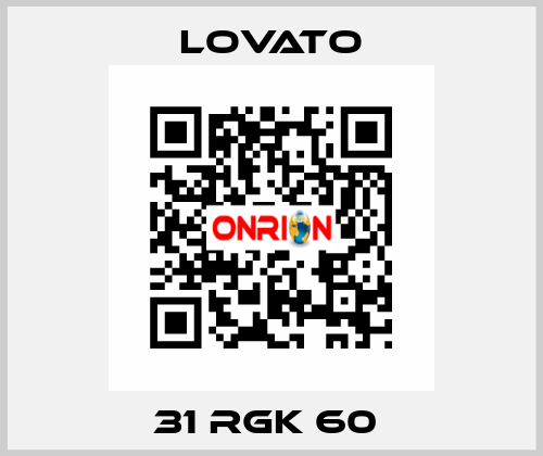 31 RGK 60  Lovato