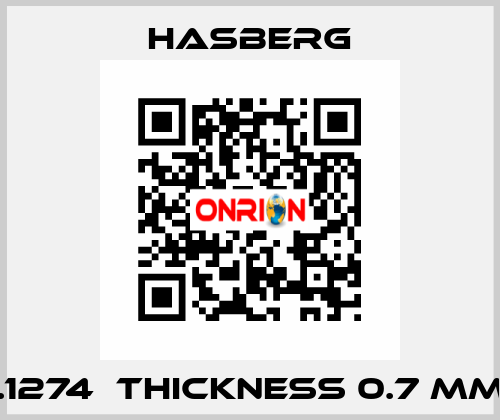  1.1274  thickness 0.7 mm  Hasberg