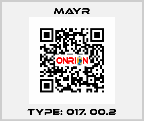 Type: 017. 00.2 Mayr