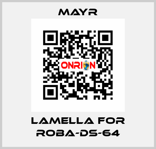 lamella for Roba-DS-64 Mayr