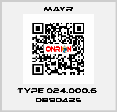 Type 024.000.6  0890425 Mayr