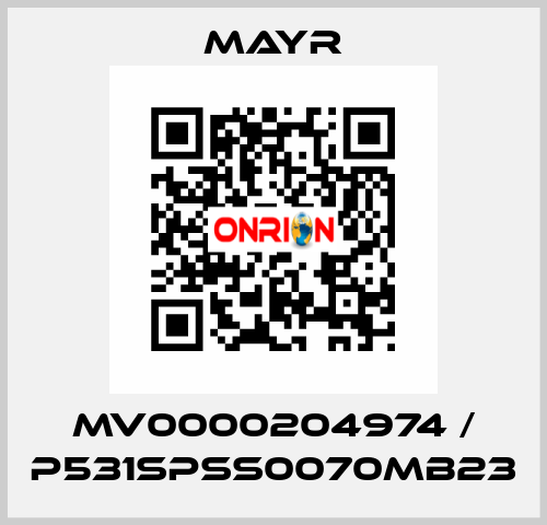 MV0000204974 / P531SPSS0070MB23 Mayr