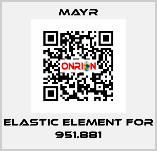 Elastic element for 951.881 Mayr