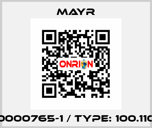 0000765-1 / Type: 100.110 Mayr