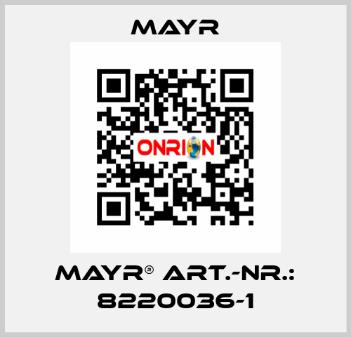 mayr® Art.-Nr.: 8220036-1 Mayr
