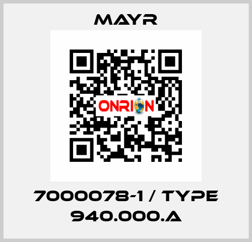 7000078-1 / Type 940.000.A Mayr