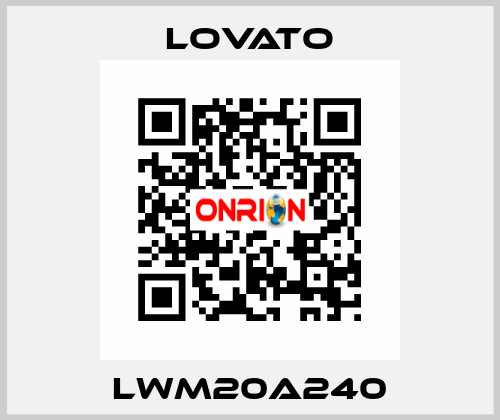 LWM20A240 Lovato