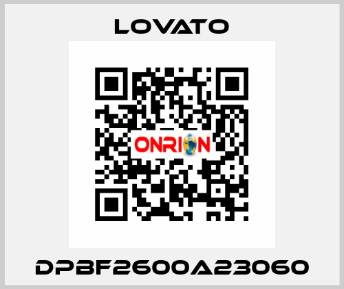 DPBF2600A23060 Lovato