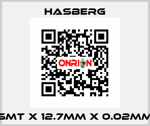 5mt X 12.7mm X 0.02mm Hasberg