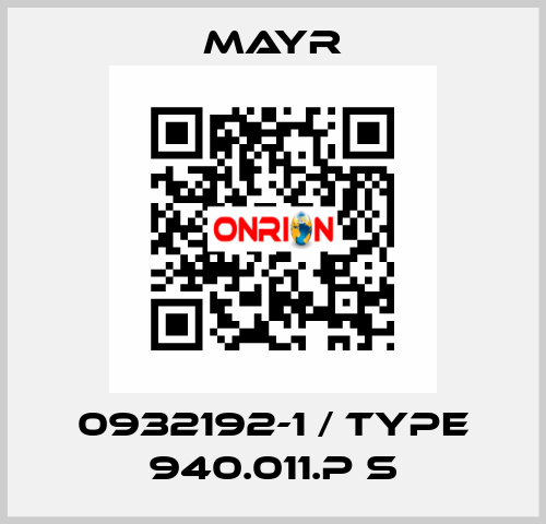0932192-1 / Type 940.011.P S Mayr