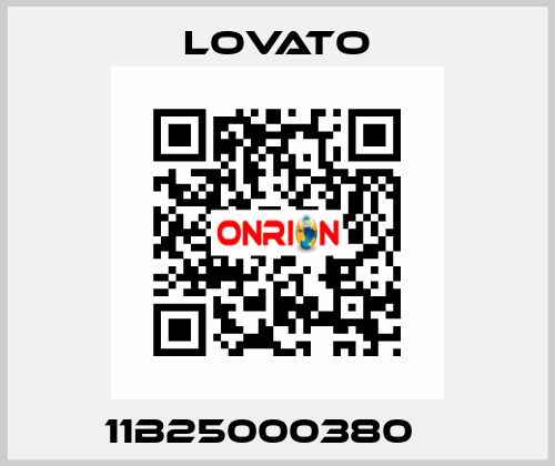 11B25000380    Lovato