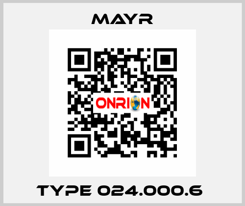 Type 024.000.6  Mayr