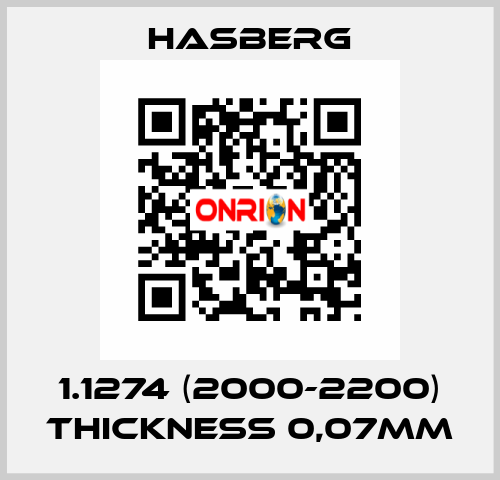1.1274 (2000-2200) thickness 0,07mm Hasberg