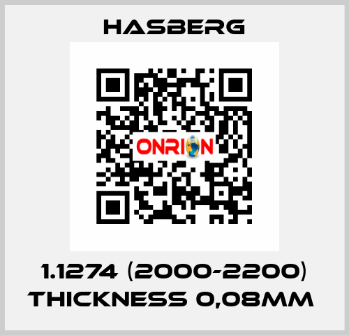 1.1274 (2000-2200) thickness 0,08mm  Hasberg
