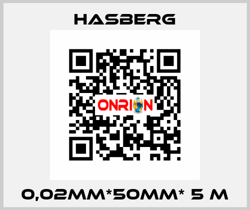 0,02MM*50MM* 5 M Hasberg