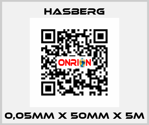 0,05MM X 50MM X 5M Hasberg