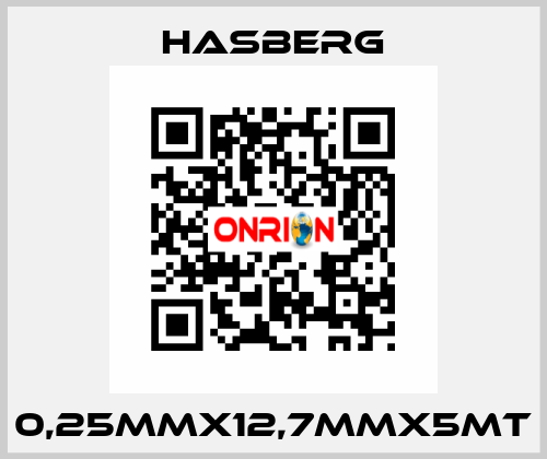 0,25MMX12,7MMX5MT Hasberg