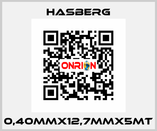 0,40MMX12,7MMX5MT Hasberg