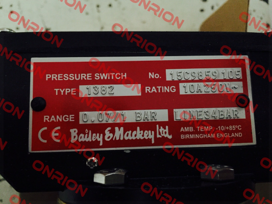 TYPE:1382, No.15C9859105  Bailey & Mackey