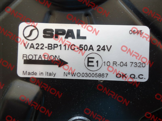 VA22BP11C50A SPAL