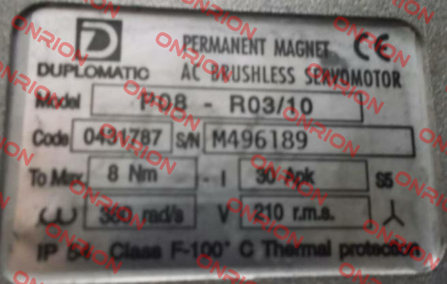 P08-R03/10 obsolete, replacement P08-C01-230/20 Duplomatic